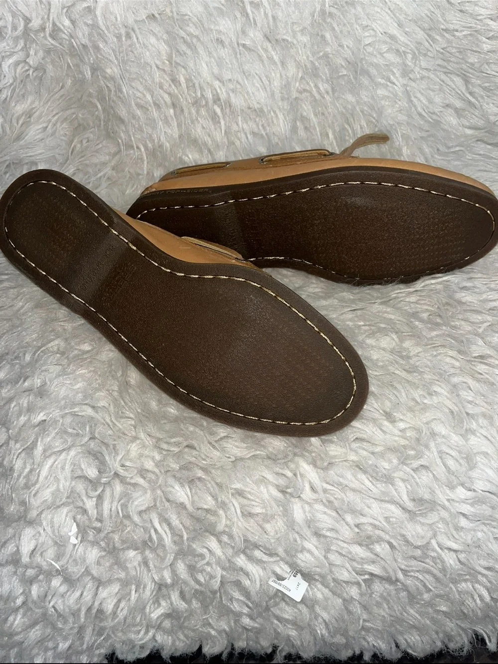 Sperry Light Brown Leather Boat Shoes
